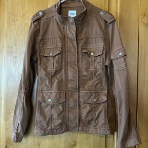 Kensie Jeans Brown Cargo Jacket Size Large